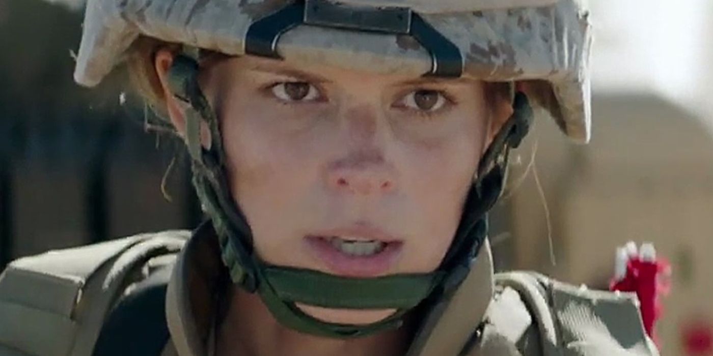 Primer plano de Megan (Kate Mara) en Megan Leavey