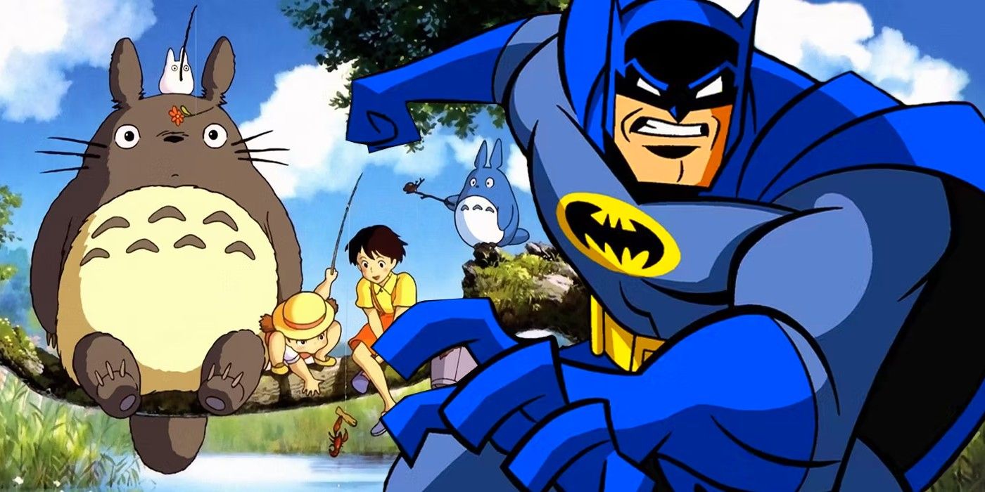 Batman y Robin obtienen un rediseño genial de Studio Ghibli en My Neighbor Totoro Fanart