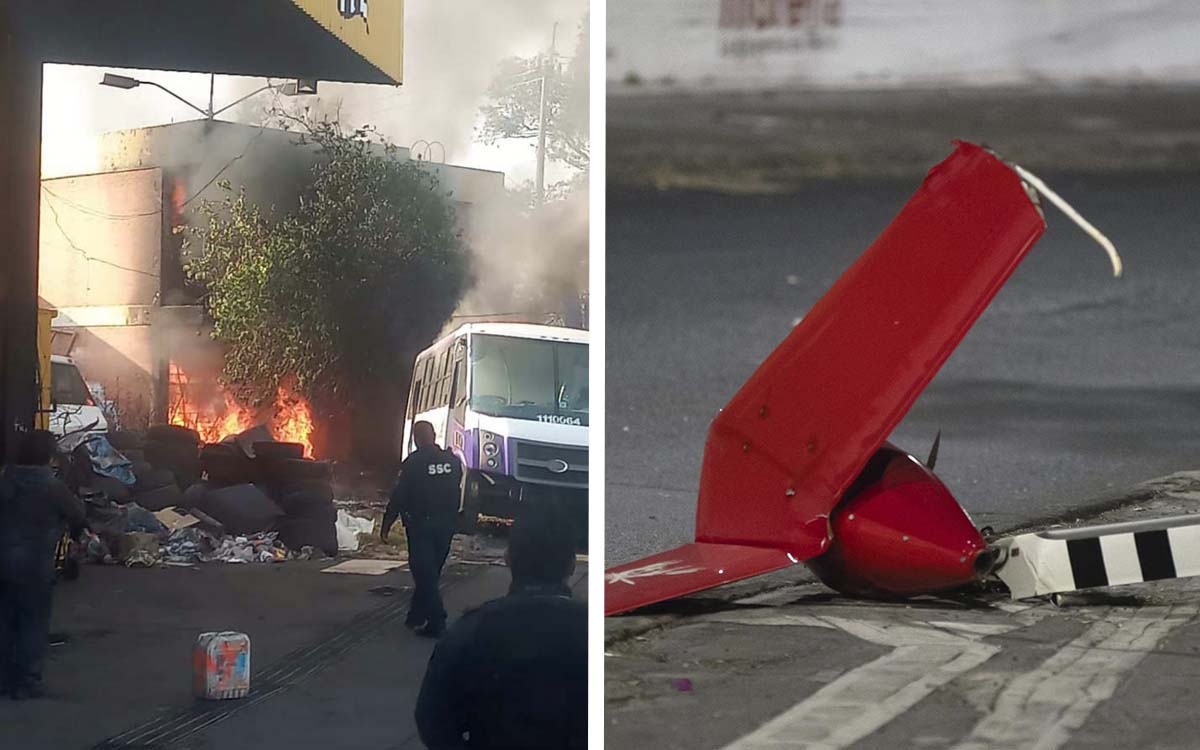 Desplome de helicóptero en Coyoacán se debió a un aparente paro de motor: SICT