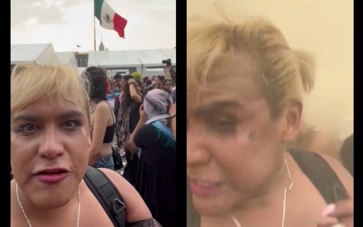 Diputada de Morena denuncia uso de gas en Marcha por la Visibilidad Trans