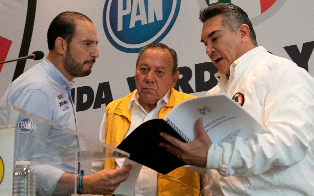 El lapsus de Zambrano; se refiere a Sheinbaum como su candidata | Video