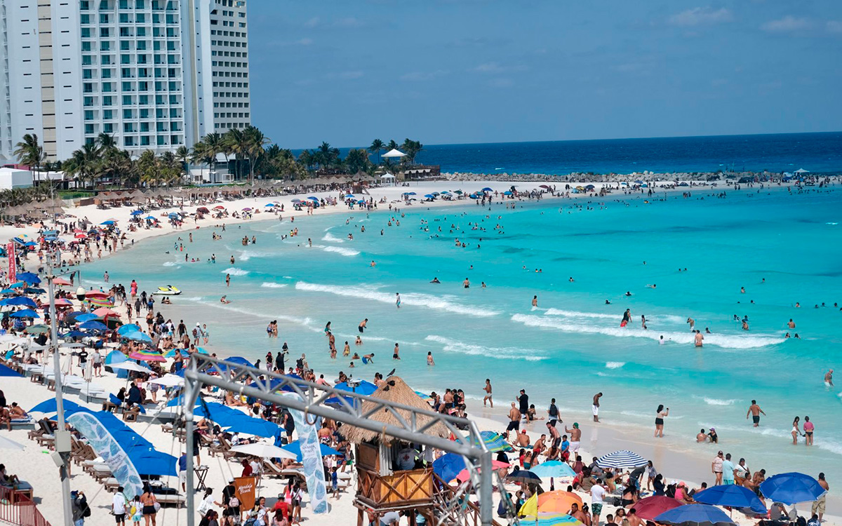 El turismo internacional en México crece un 6,2 % en febrero