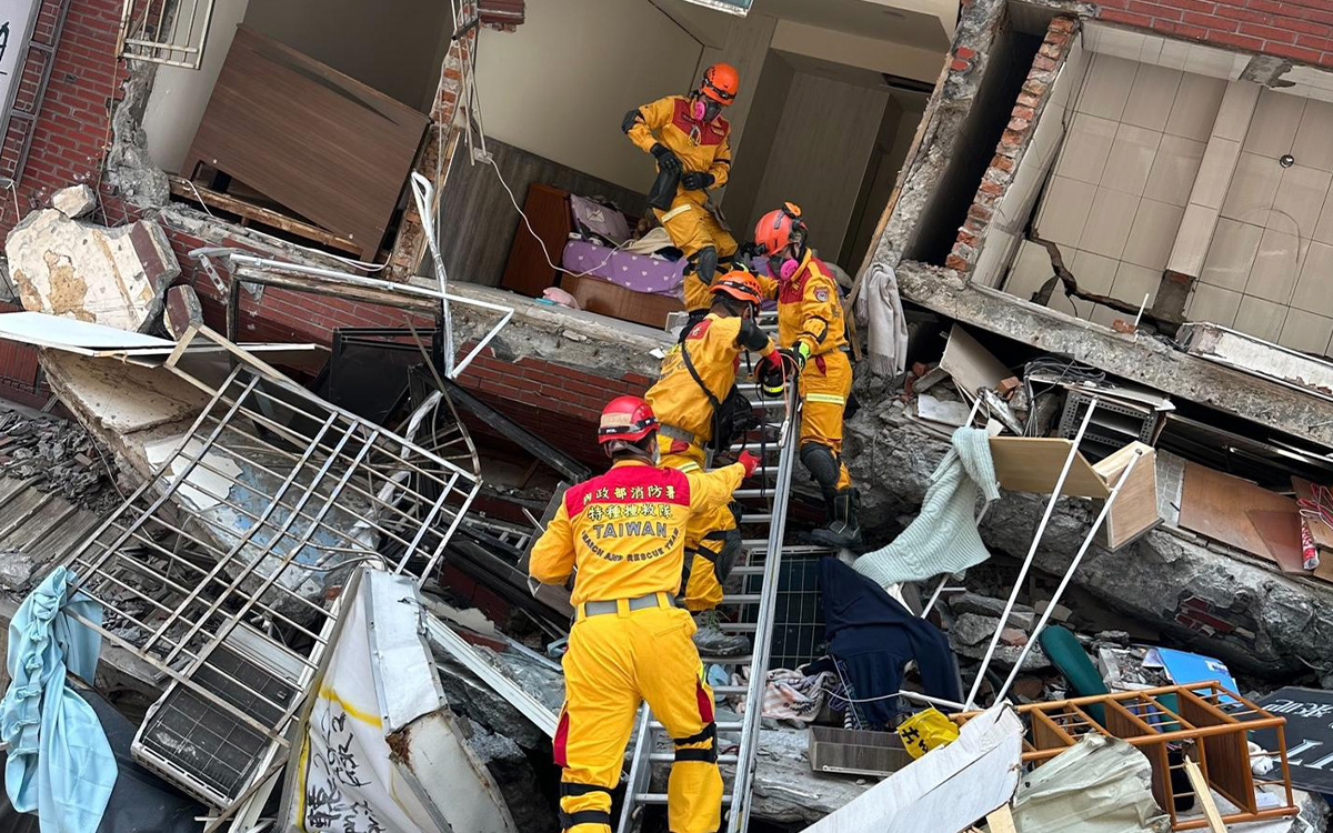Las imágenes que dejó el sismo en Taiwán | Fotos