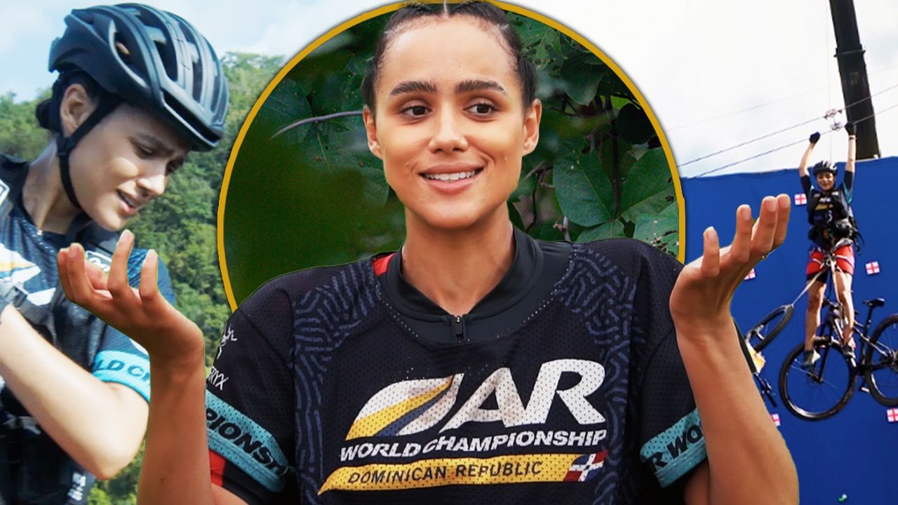 Nathalie Emmanuel realmente se cae de una tirolesa en el clip de Arthur The King BTS