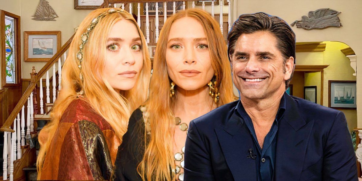 John Stamos comparte una rara foto de reunión en casa completa con las gemelas Olsen