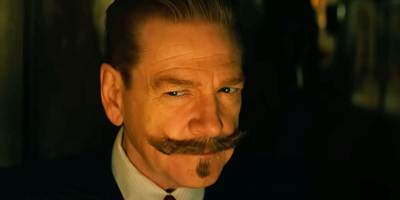 Kenneth Branagh luce sospechoso como Hércules Poirot en A Haunting in Venice.