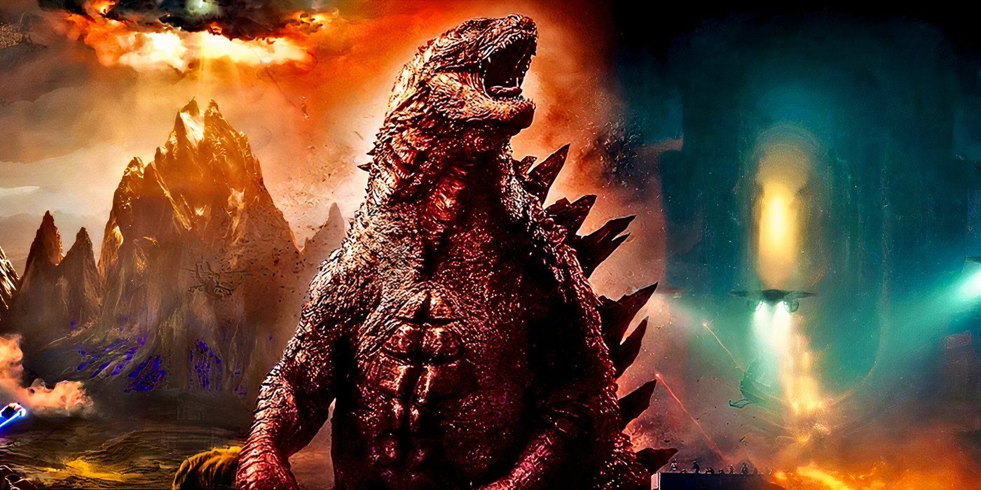 Los titanes de Godzilla luchan contra los guerreros nórdicos, el antiguo Egipto y el Japón feudal en un arte alucinante