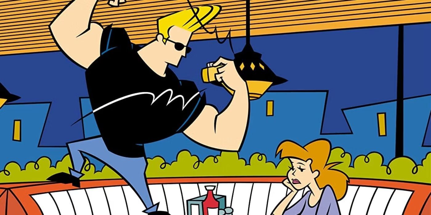 Johnny Bravo se transforma en un programa de televisión de acción real en el arte