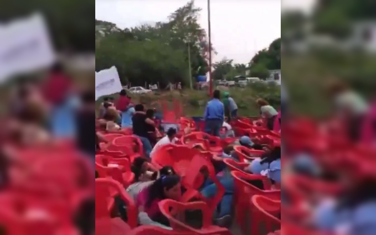 Balean cierre de campaña en Matías Romero; un herido