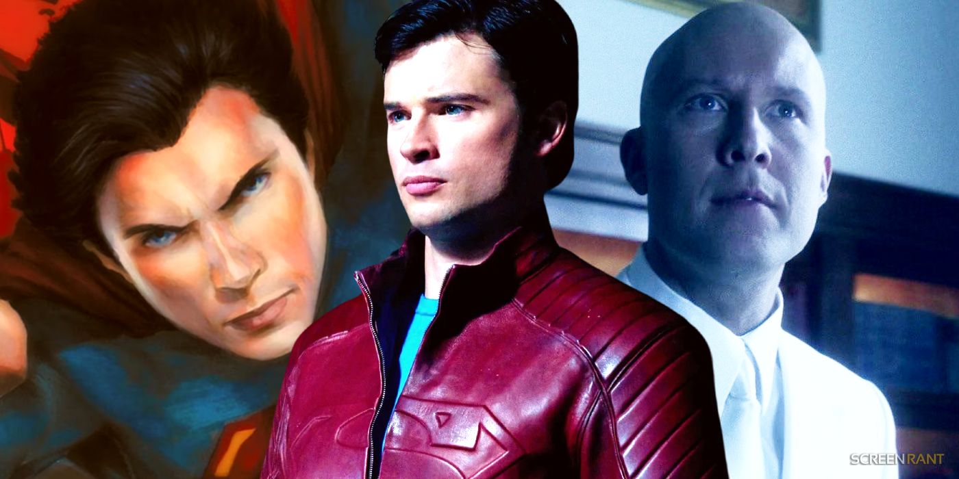 El Superman mayor de Tom Welling se enfrenta al presidente Lex Luthor en un impresionante arte de Smallville