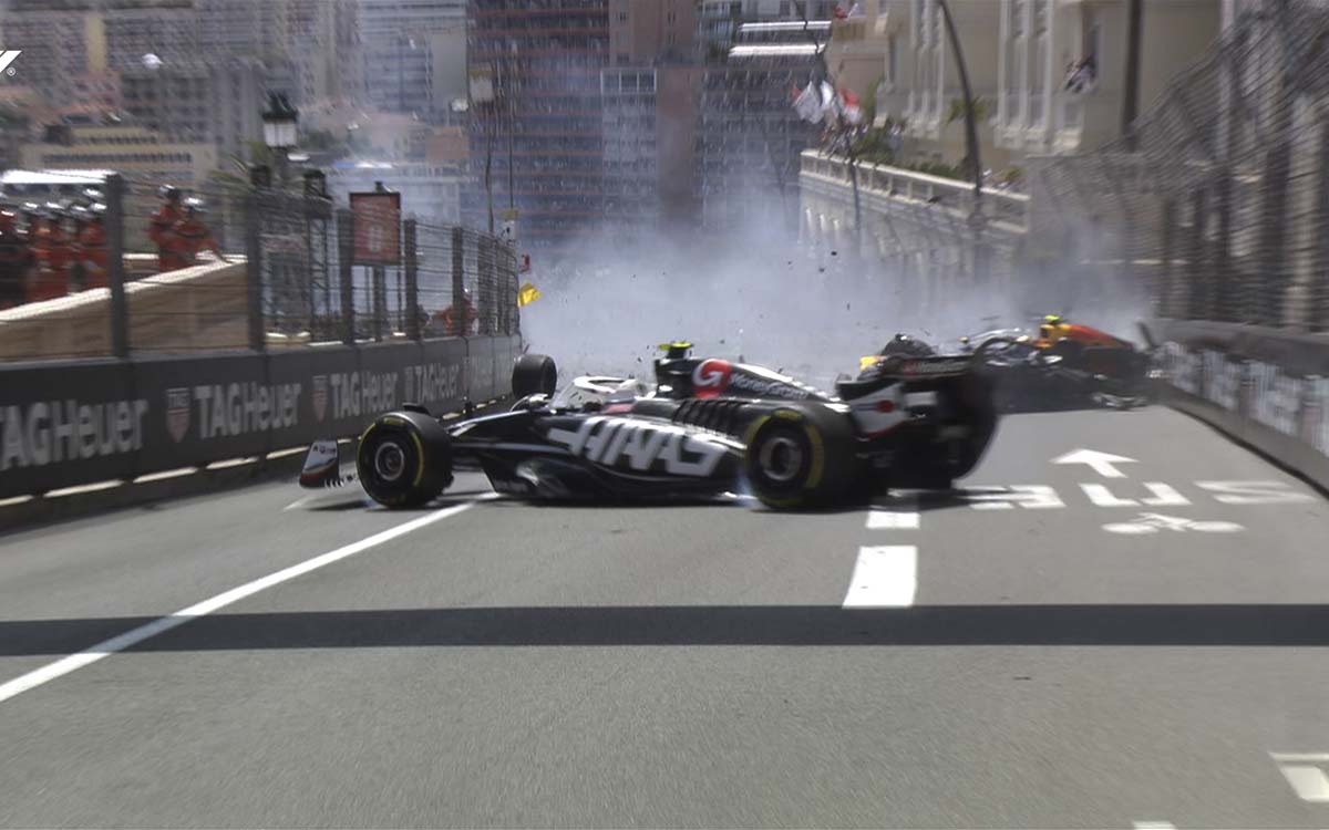 F1: 'Checo' Pérez sufre accidente en el Gran Premio de Mónaco