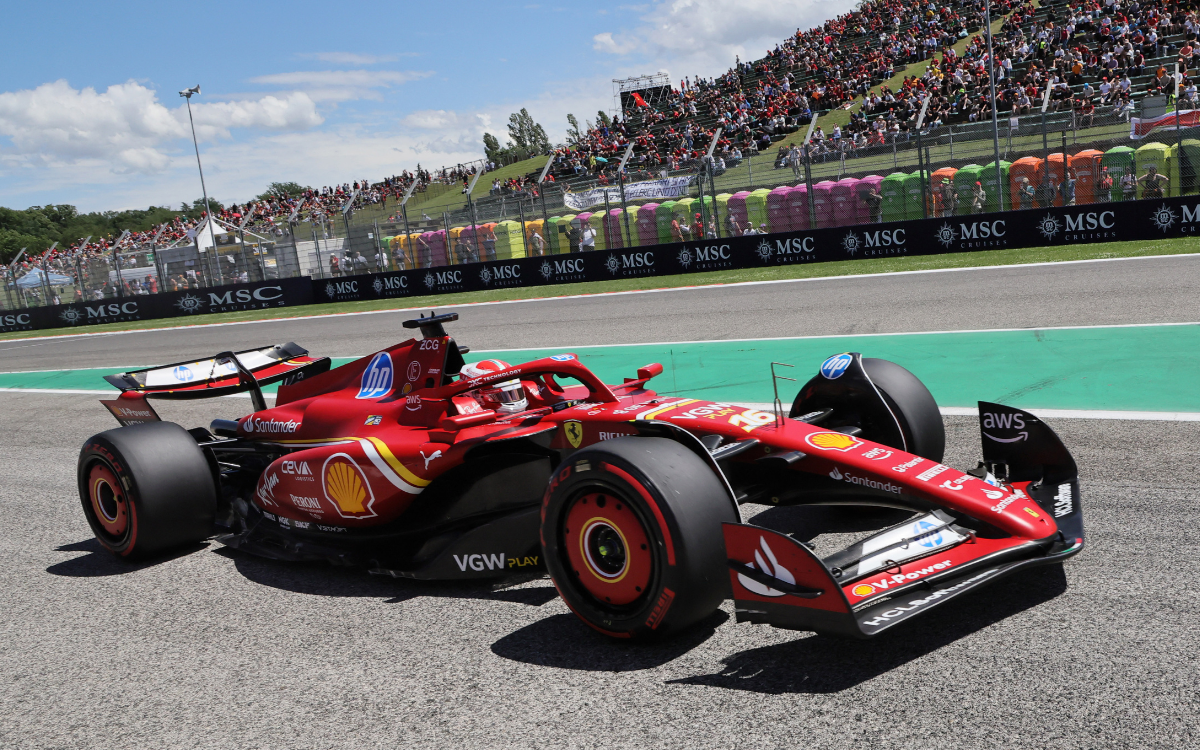 F1: Leclerc, el más rápido de la P1 en Imola; Checo Pérez, cuarto | Video