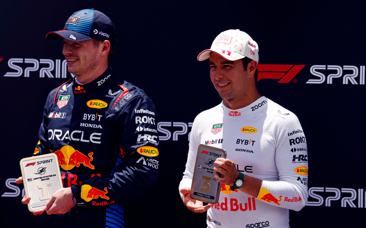 F1: Verstappen continúa con su dominio en el Sprint del GP de Miami; ‘Checo’ finaliza tercero