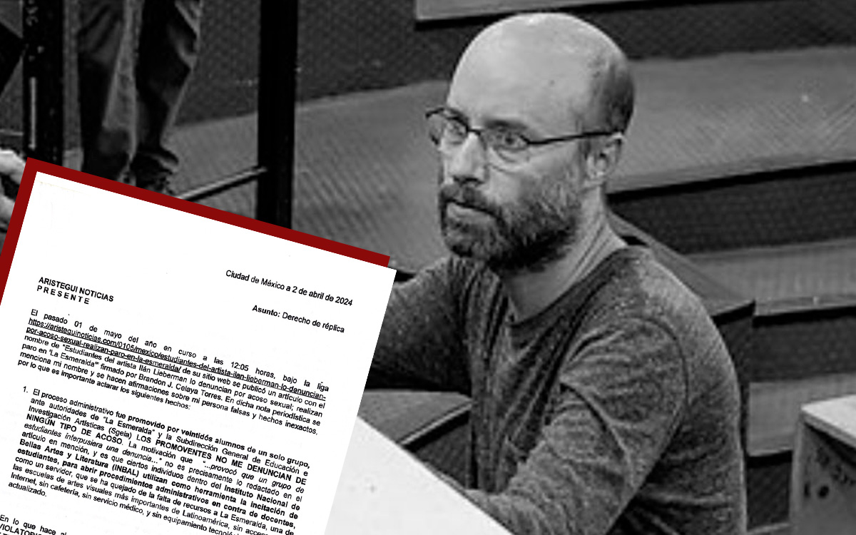 Ilán Lieberman señala que la denuncia en su contra en ‘La Esmeralda’ no se refiere a ningún tipo de acoso