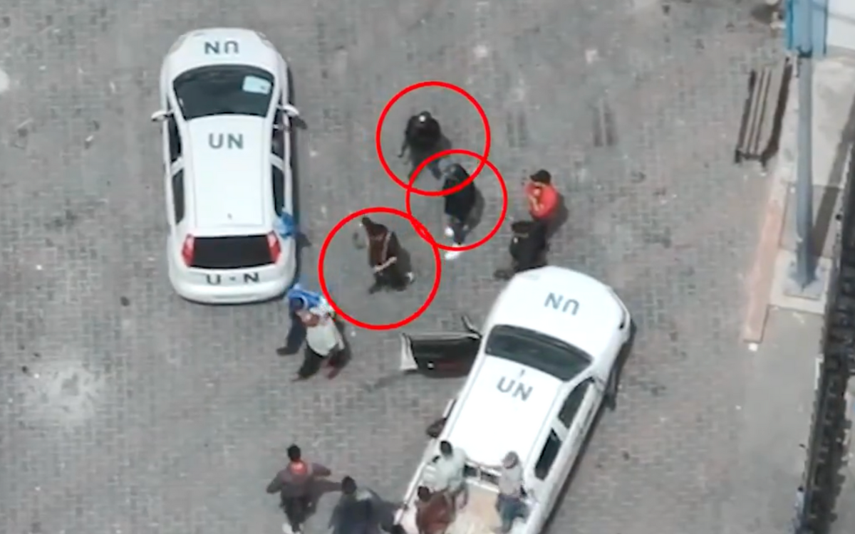 Israel difunde video de hombres armados en la sede de la ONU en Gaza