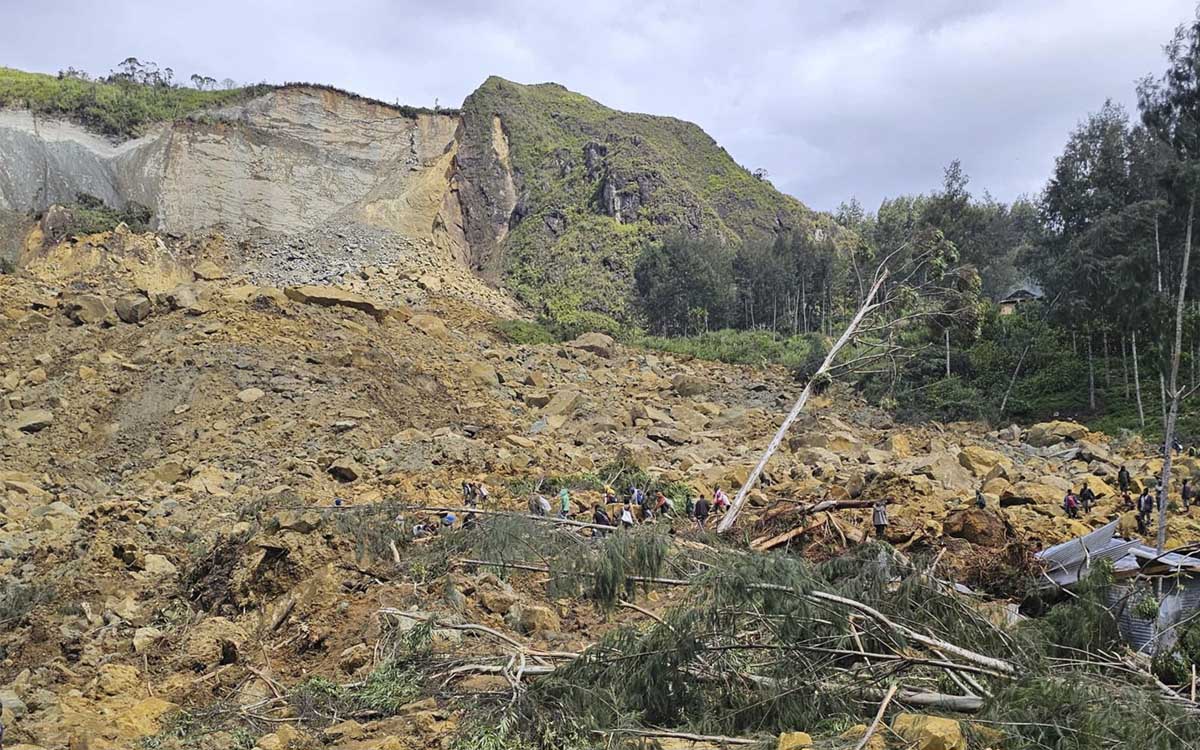 La OIM estima al menos 670 muertos por deslave en Papúa Nueva Guinea