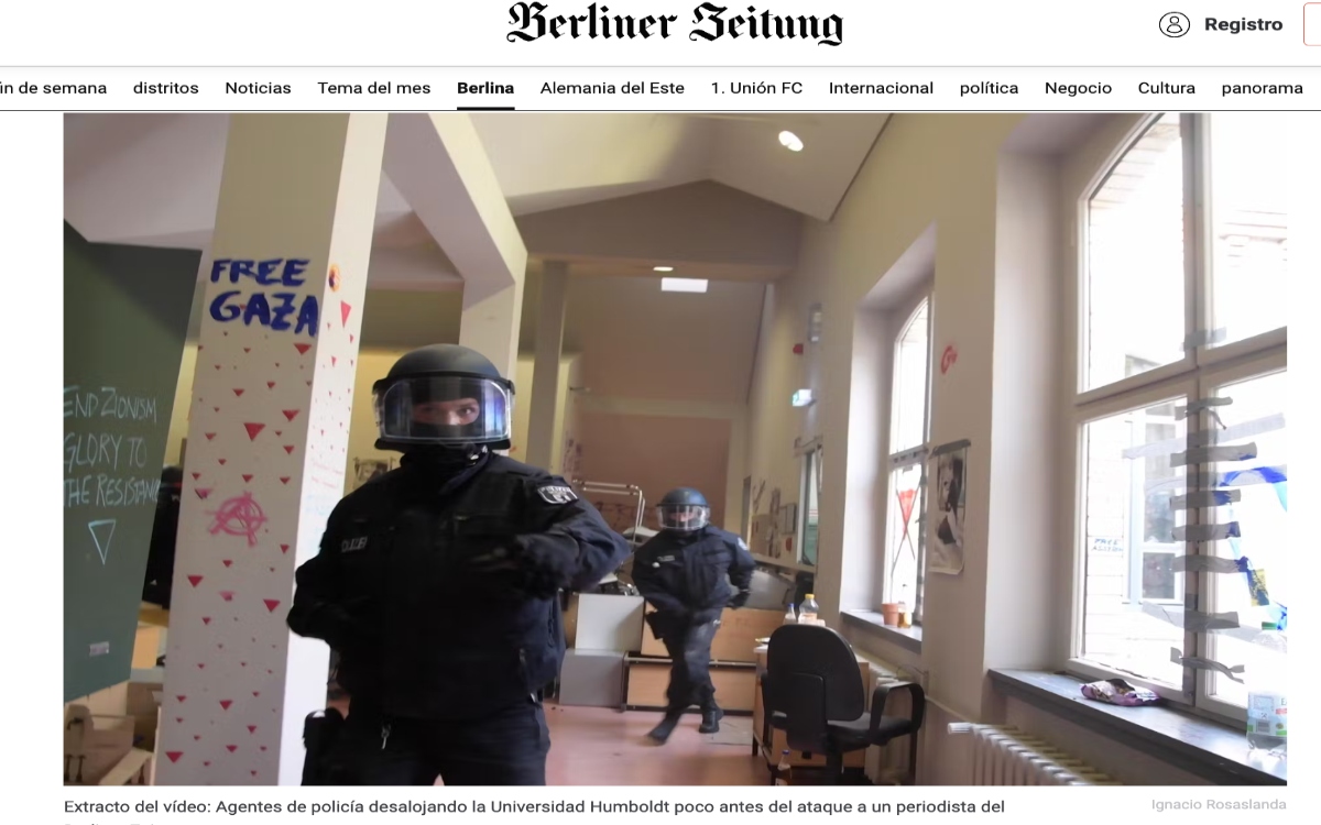 México otorga protección consular a periodista agredido por policía alemana