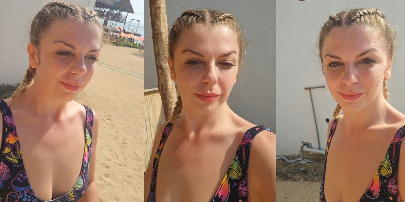 Ariela Weinberg en Prometido de 90 Días luce brillo sin maquillaje en traje de baño en Ecuador