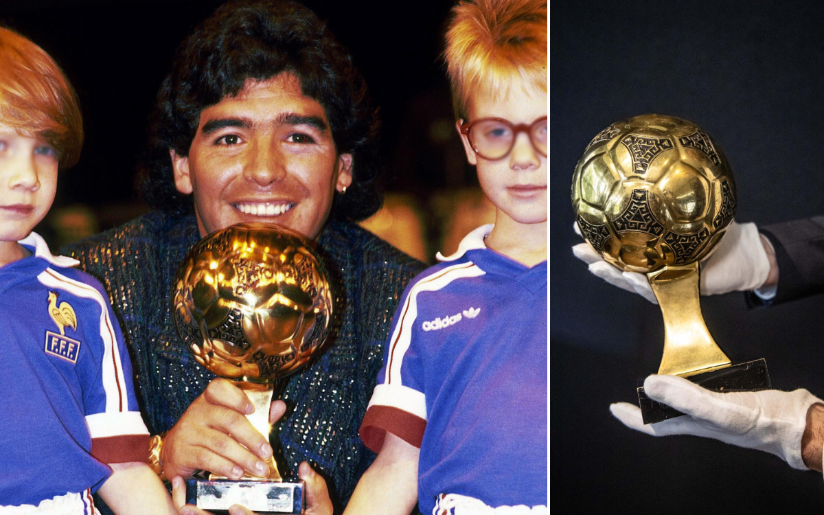 Tras años desaparecido, subastarán el Balón de Oro de Maradona en México 86