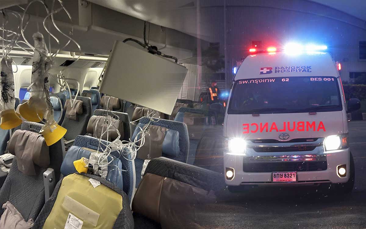 Veinte pasajeros del vuelo de Singapore Airlines se encuentran en terapia intensiva