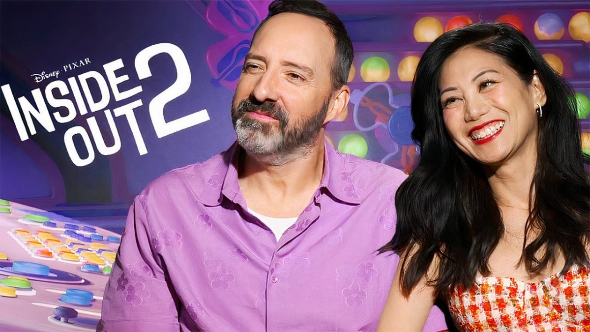Tony Hale y Liza Lapira hablan sobre sus personajes de miedo y asco en Inside Out 2