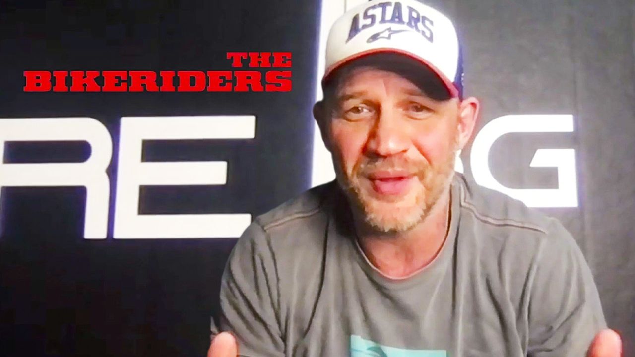 La estrella de The Bikeriders, Tom Hardy, analiza la complicada dinámica de Johnny con Benny de Austin Butler