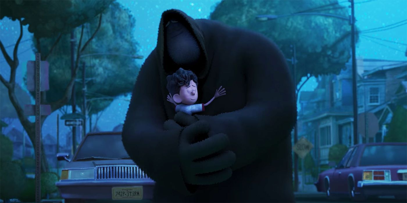 Orión y la Oscuridad joven Orión abrazando a la Oscuridad