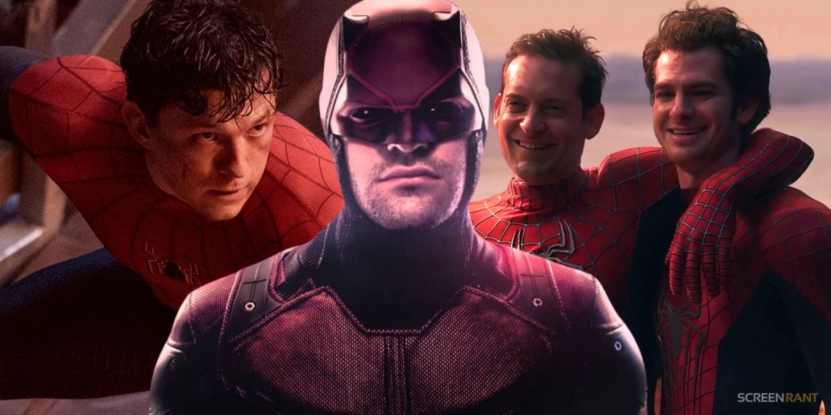 Los personajes de Maguire, Garfield y Holland Spider-Man se unen a Daredevil en el arte del MCU que queremos que cobre vida