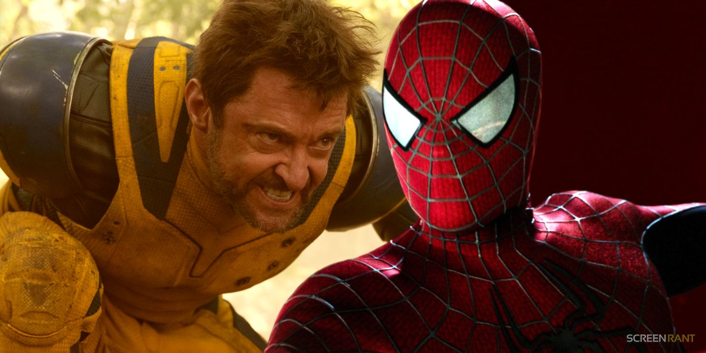 Wolverine de Hugh Jackman lucha contra Spider-Man de Tobey Maguire en cómics Arte preciso de Marvel