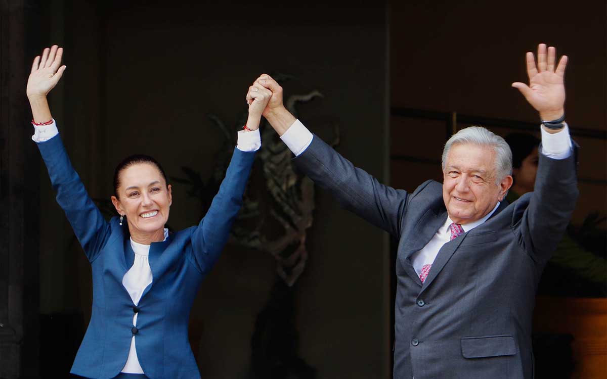 AMLO celebra gabinete de Sheinbaum; 'No he recomendado a nadie', afirma