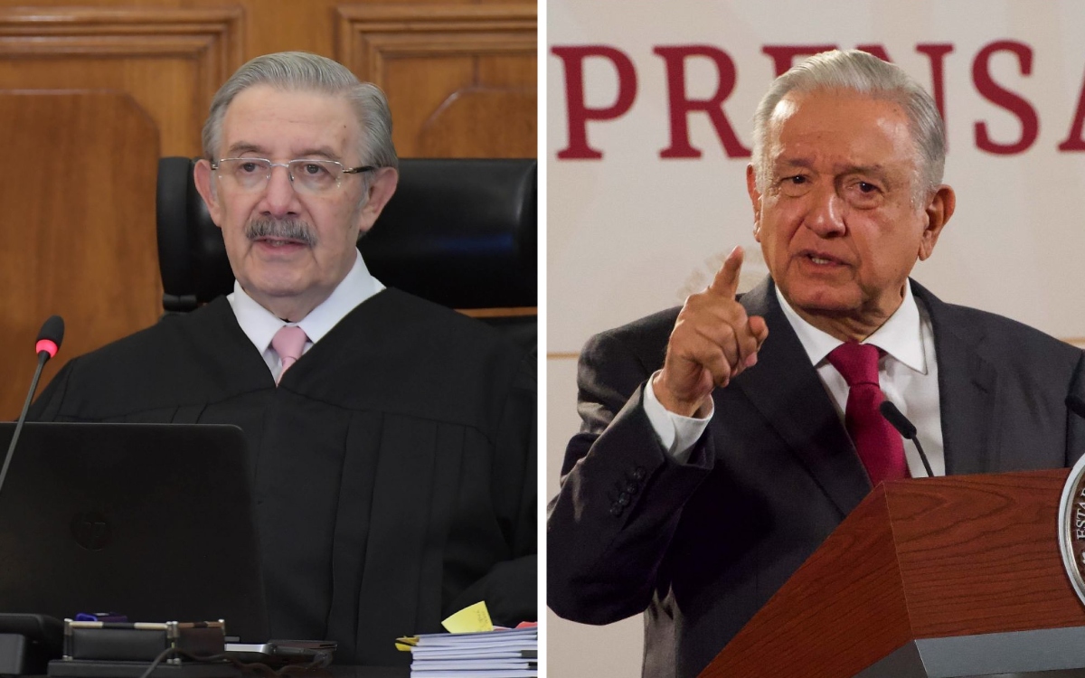 AMLO se lanza contra ministro Aguilar por criticar reforma al Poder Judicial; recuerda que lo propuso Felipe Calderón