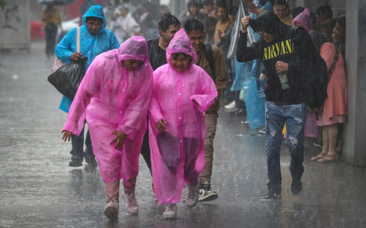 CDMX: lluvias puntuales muy fuertes domingo, lunes y martes