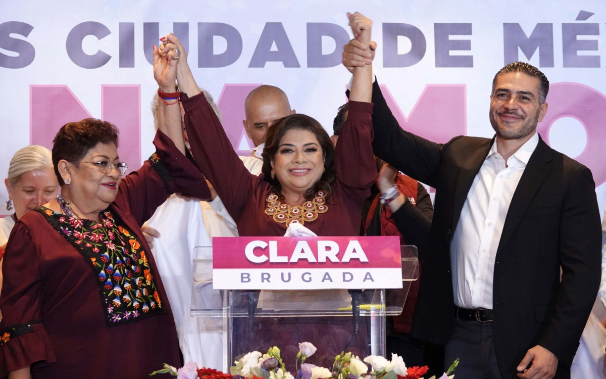 Clara Brugada gana la jefatura de gobierno de la CDMX con al menos un 49% de las preferencias electorales