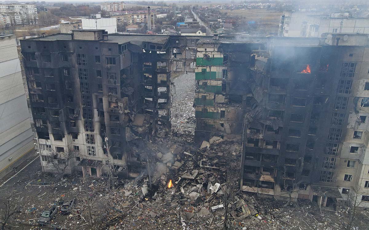 Dron ayuda a poner a salvo a mujer ucraniana que huía de zona ocupada por Rusia