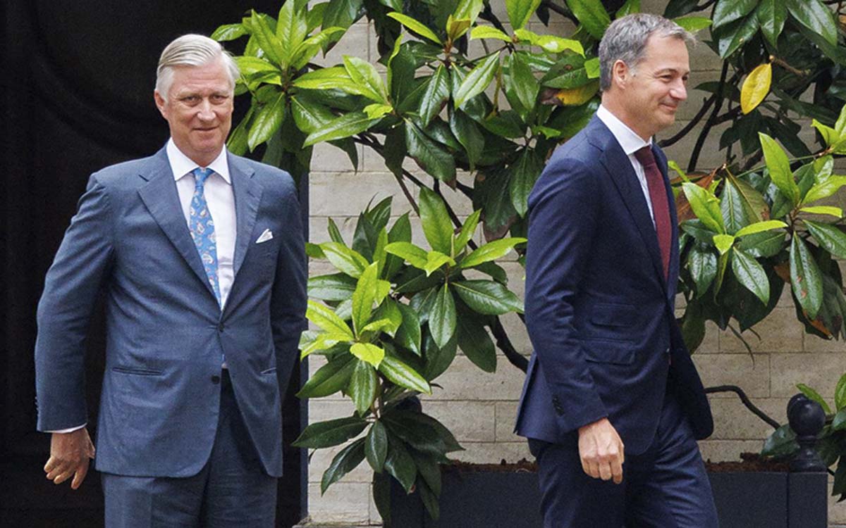 El rey de los belgas acepta la renuncia del primer ministro De Croo tras las elecciones