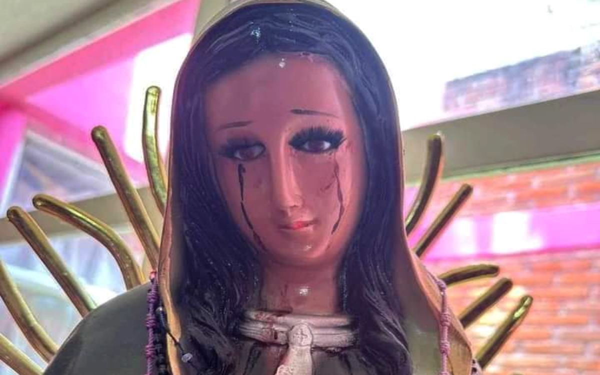 ‘Es sangre y es humana’ lágrimas de virgen en Morelia asegura párroco con análisis