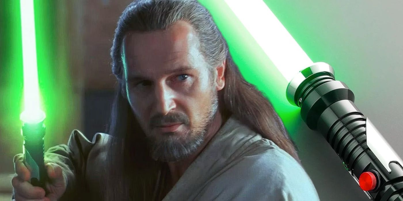 ¿Qué pasó con el sable de luz de Qui-Gon Jinn después de La amenaza fantasma?