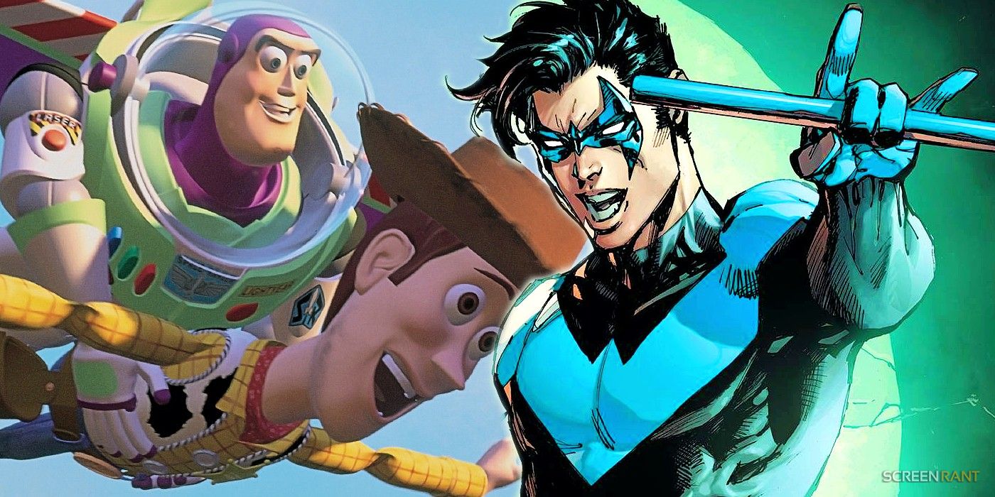 Nightwing lanza una referencia de TOY STORY tan perfecta que no puedo creer que nunca se haya hecho