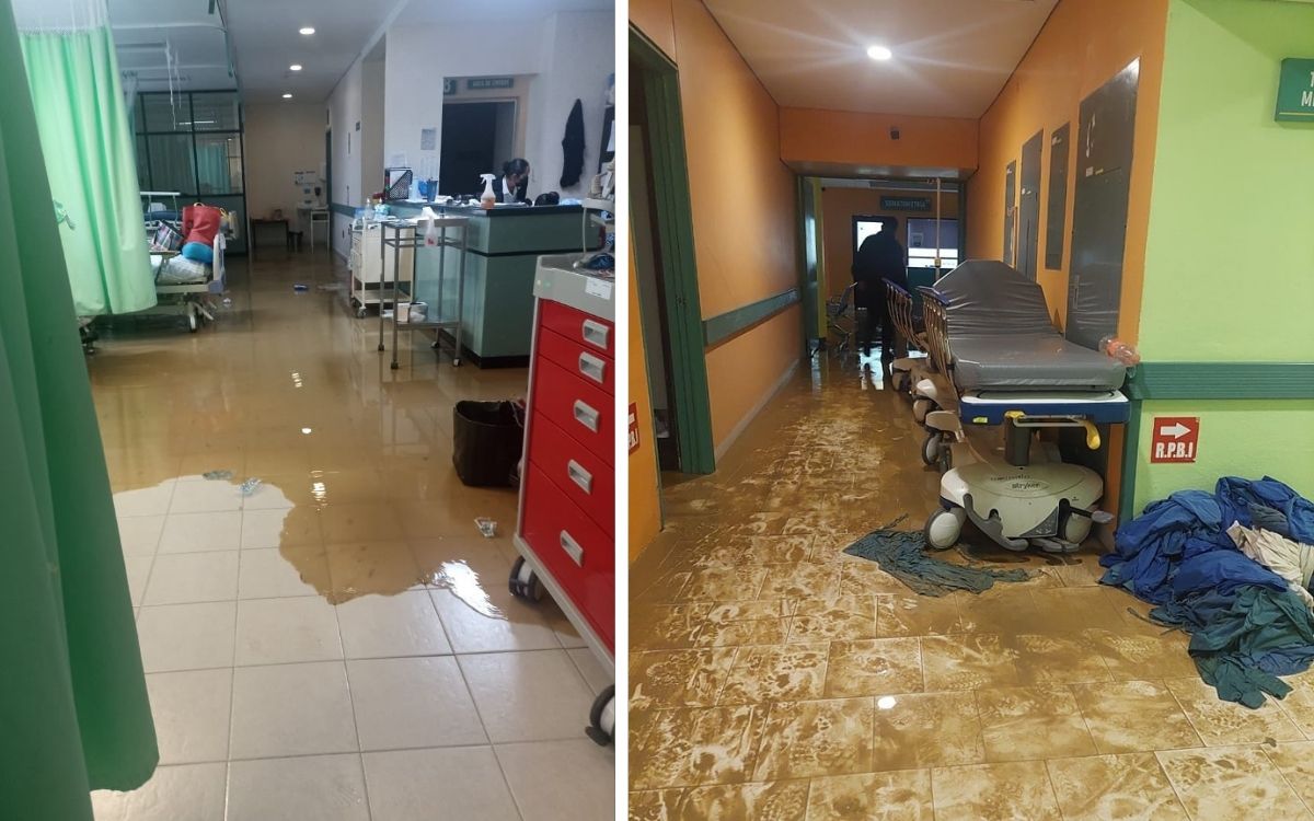 Por afectaciones tras lluvias suspenden consultas en Hospital de la Niñez Oaxaqueña