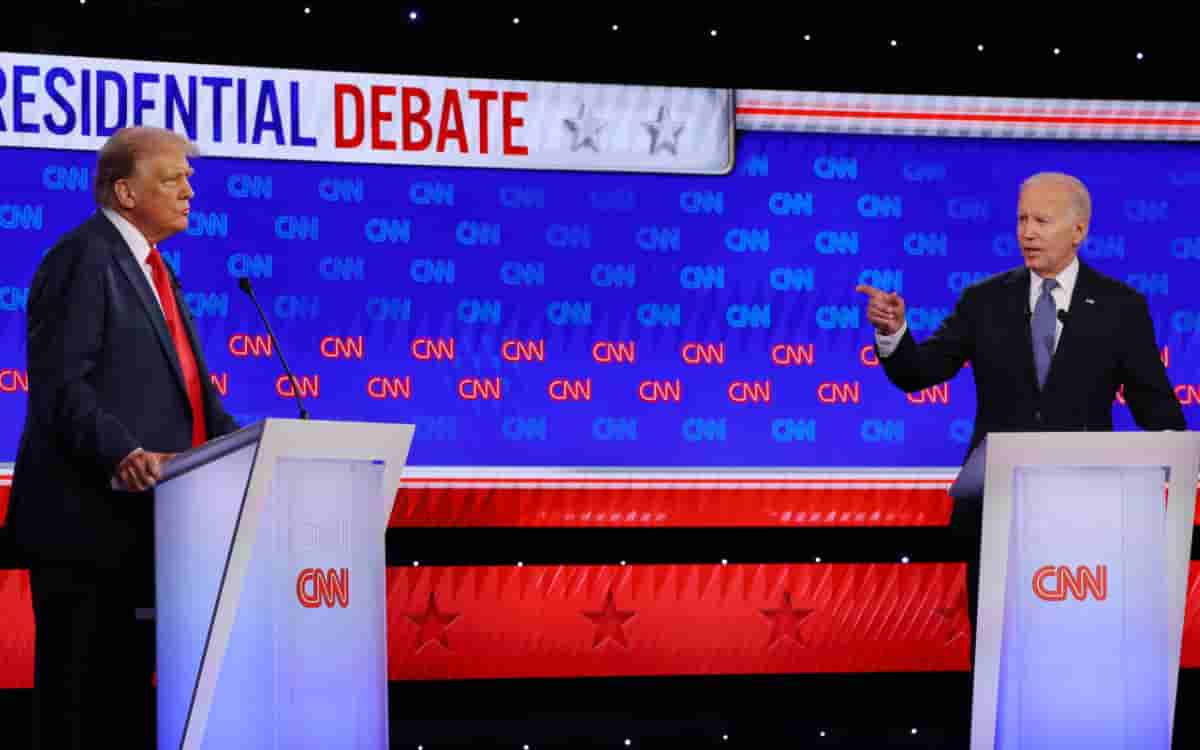 Primer debate presidencial: Biden y Trump inician sin apretón de manos