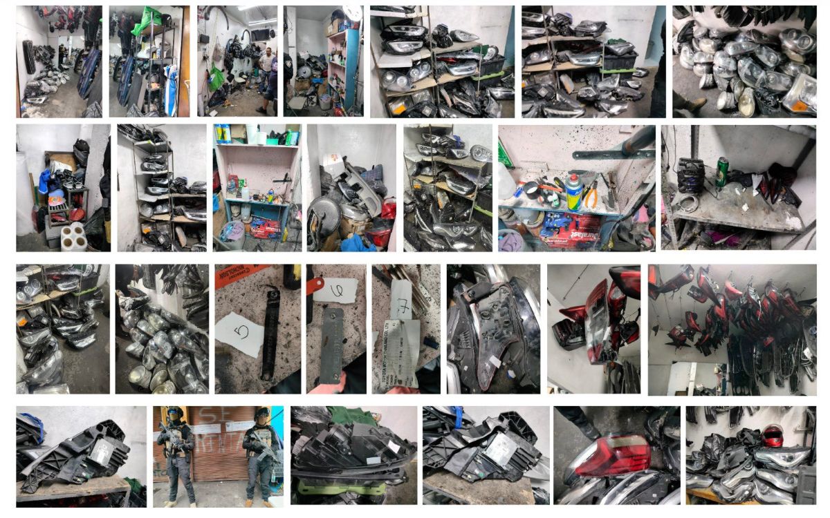 SSC incauta 4 toneladas de autopartes robadas de vehículos de alta gama