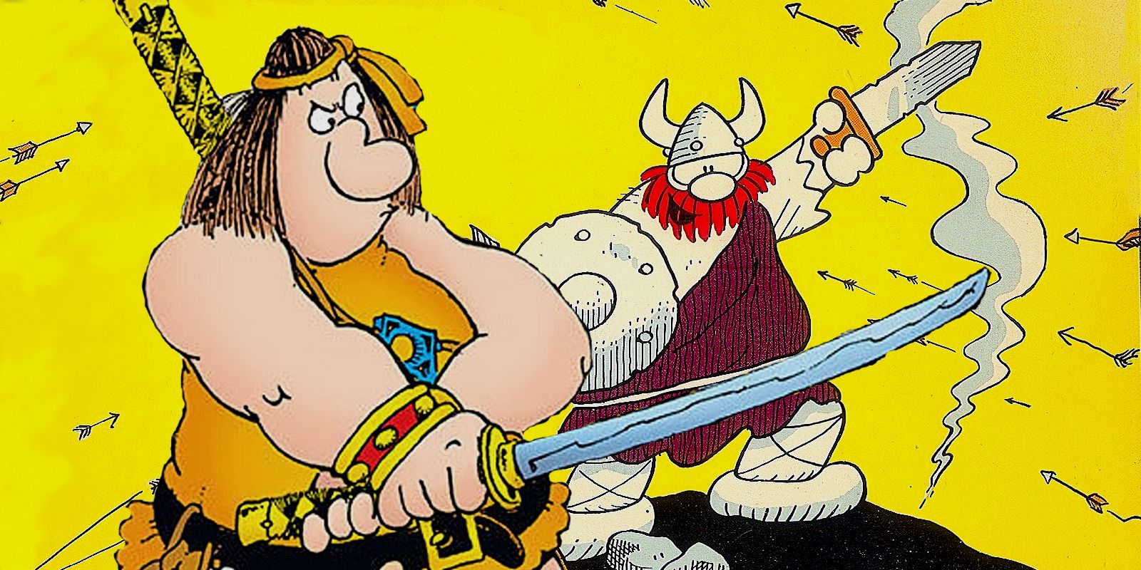 Después de 42 años, Hägar el Horrible y Groo el Vagabundo finalmente se encuentran en un fanart perfecto