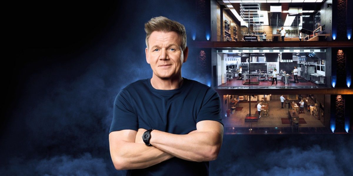 Gordon Ramsay standing in front of a stage in Next Level Chef