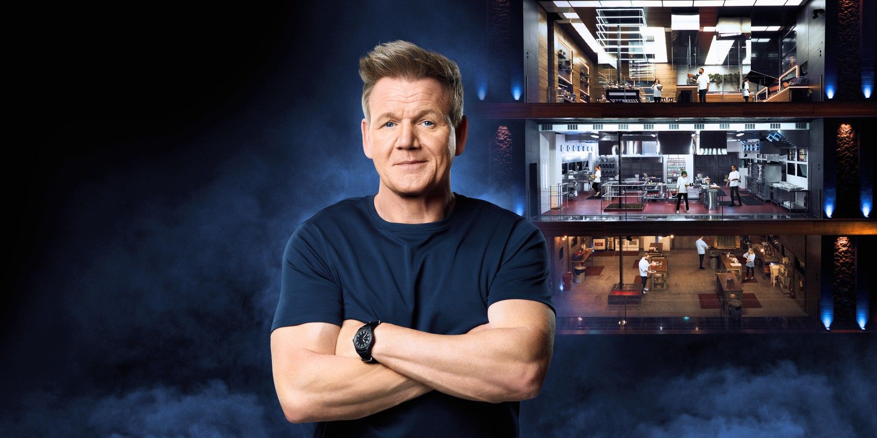 Gordon Ramsay standing in front of a stage in Next Level Chef