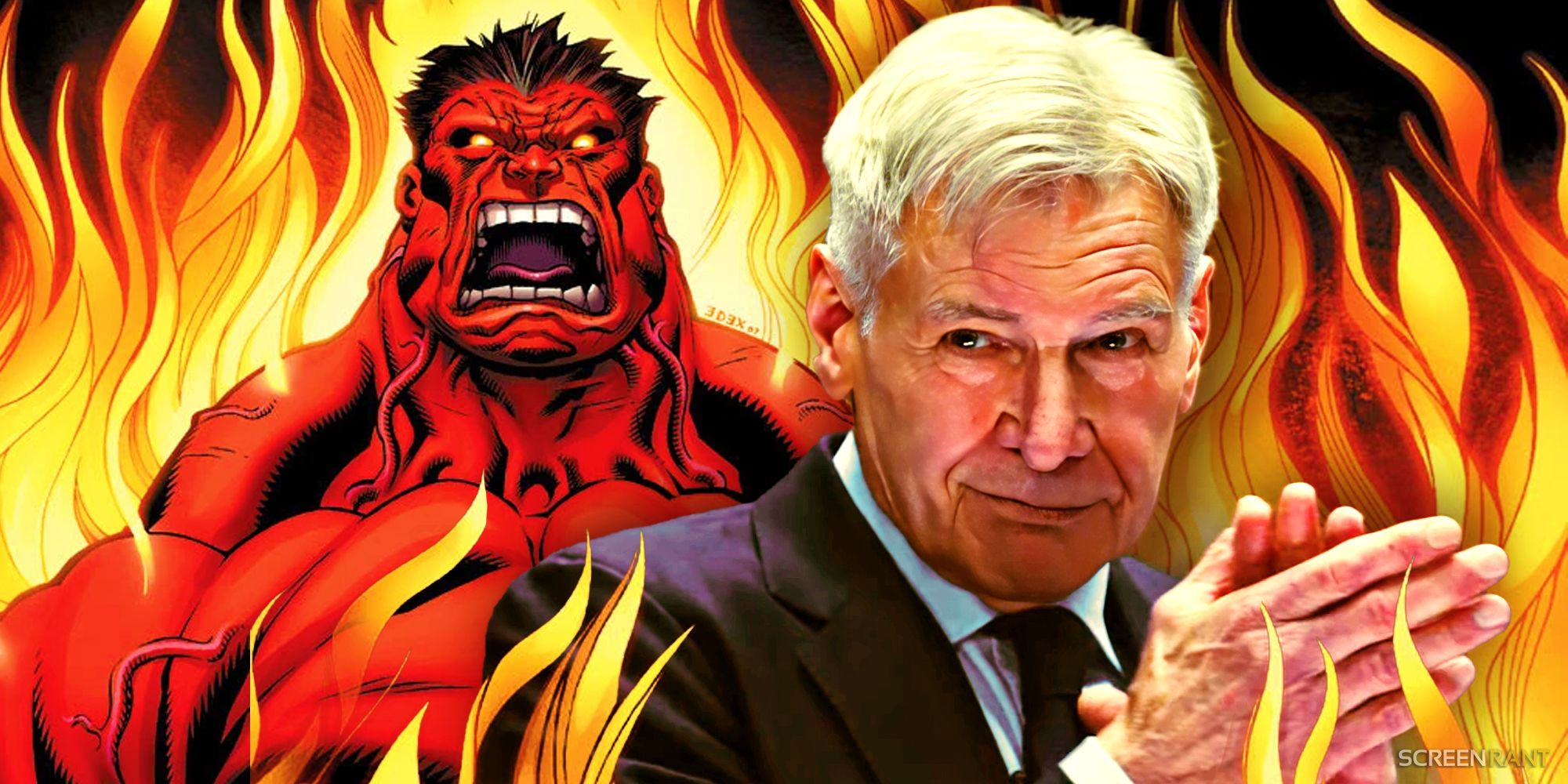 ¿Qué tan grande es Red Hulk en comparación con Hulk del MCU?