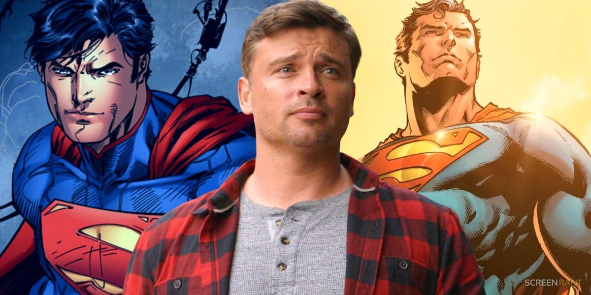 El Superman adulto de Tom Welling recibe 10 diseños de traje diferentes en una impresionante obra de arte de Smallville