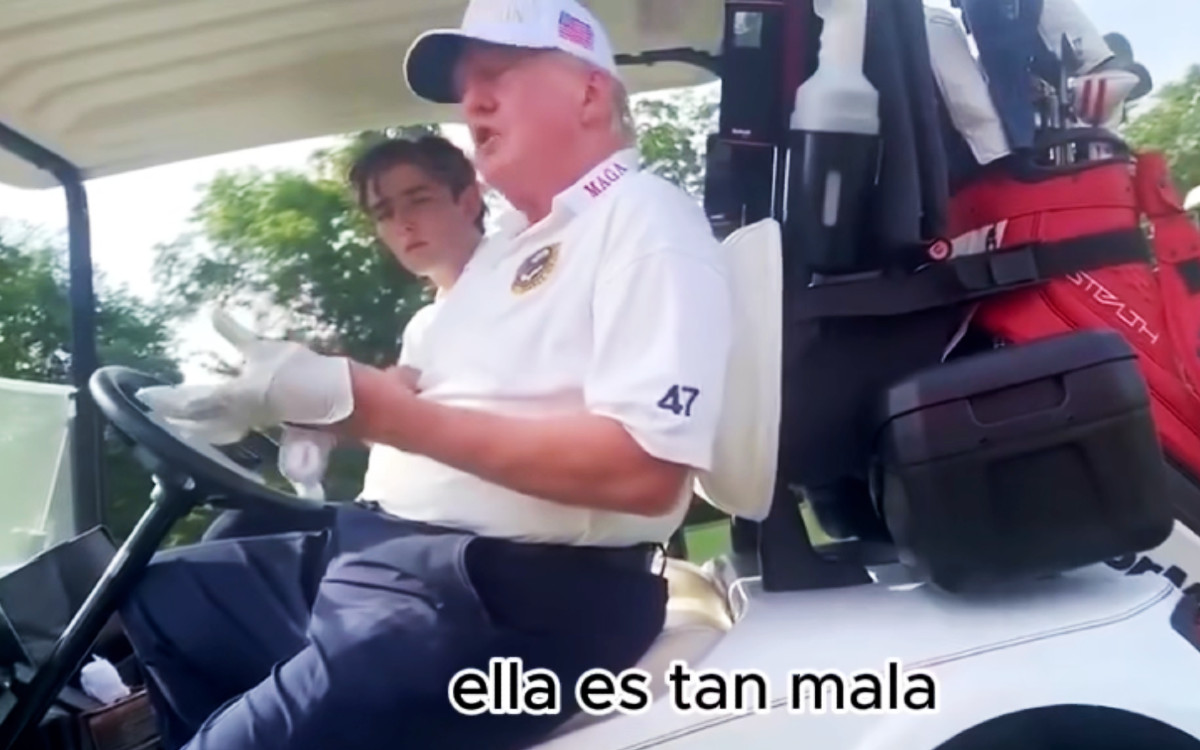 Filtran video de Trump; dice que Biden es ‘un viejo montón de basura’