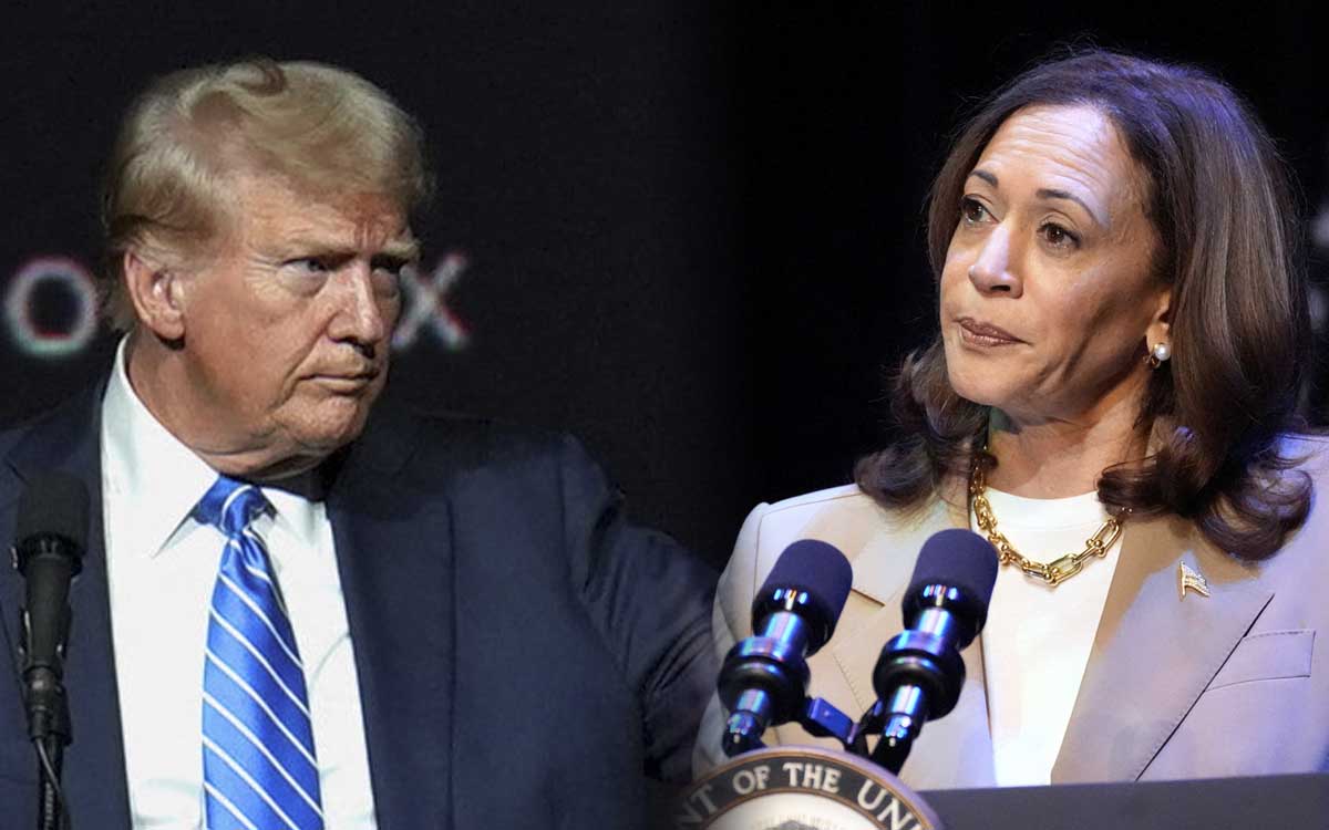 Harris critica a Trump por insinuar que pondrá fin a las elecciones si regresa al poder