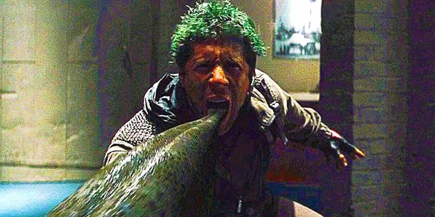 Ray Park como Toad con la lengua afuera en X-Men de 2000