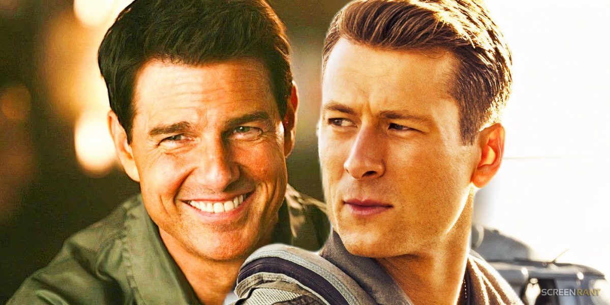 Tom Cruise hace de “compañero” de Glen Powell en una alegre y solidaria foto de la reunión de Top Gun: Maverick